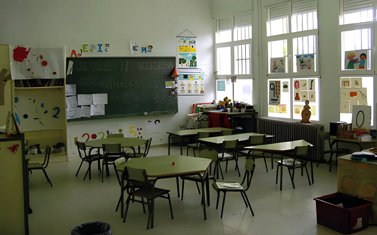 Aula del Colegio San Faustino donde damos inglés